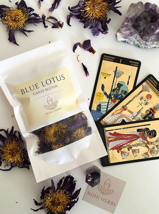 Blauer Lotus - ganze Blüten